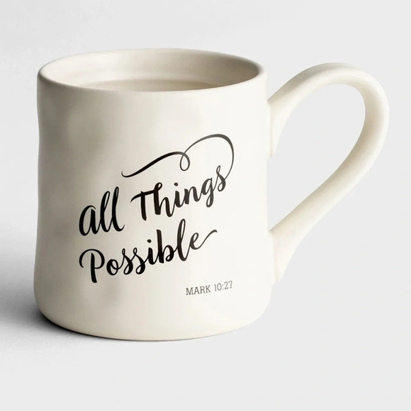 NIB “All things possible” Ceramic Mug - Picture 1 of 7